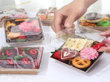 100Pack 4x4x2.5 Inches Charcuterie Boxes with Clear Lids - Bakery, Chocolate Covered Strawberries, V1258-DP02-C-2984