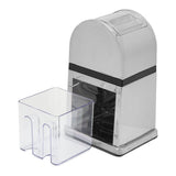 Manual Ice Crusher Labor Saving Hand Crank Shaved Ice Machine with Transparent Cover for Home Bar V1294-YM0716-3113220134211
