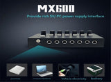6 Channel Ultra Low Noise Stereo Line Mixer Mini Professional Sound Mixer Power Supply DC5V Easy V1366-AZ2-W-16351