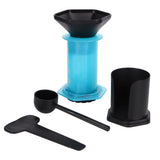 Coffee Press Portable Coffee Maker Household Press Drip Coffee Machine with 400Pcs Filter PaperBlue V1294-YM0901-3118210019012
