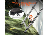 Telescoping Ladder, 2540mm Stainless Steel Lightweight Extension Ladder, Multi-Button Retraction V952-SSTTNLSLK85F88IXYV0