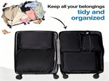 5-Piece Black Compression Packing Cube Set, Water-Resistant Luggage Organizers for Suitcases and V1188-MS-731-002