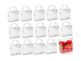 Clear Gift Bags Reusable Portable PVC Transparent Party Bag with Handle for Wedding Candies Snacks V1294-YM0901-3117240214211