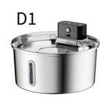 Wireless Pet Water Fountain for Cats and Small Dogs, 304 Stainless Steel, 3.2L Capacity, V1341-ZY-5NM2GH6C-D1
