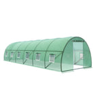 Green Fingers Greenhouse 9x3x2M Walk in Green House Tunnel Plant Garden Shed Dome GH-WALK-F-900X300X200-GN-AB