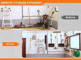 pieces - Heavy Duty Garage Hooks - Wave Long Hooks - Wall-Mounted Storage Rack - Electrical and V1188-MS101-03301-1