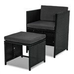 Outdoor Furniture Packages Horrocks 8 Seater Dining Set + Bondi 4 Seater Lounge Sofa – Black V264-OTF-507S-BLK-OTF-503S-BLK