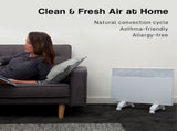 Noirot Spot Plus 2000W Electric Panel Heater Timer & Castors - Silent & Allergy-Free - Refurbis 7358-7T
