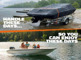 600D Heavy Duty Waterproof Boat Cover, Silver, 14-16FT, 510*250cm V1197-BOATCOVER-SILVER-600D-14X16FT-510X250CM