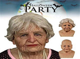 Halloween Latex Face Cover Novelty Old Man Horror Heagear for Masquerade Party V1294-YM0717-10178849