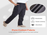 FR Pants for Men, 100% Cotton, Flame-Resistant Cargo Pants with Multi-Pockets and Elastic Waist, V952-HJZRKZCMHSMMZRHQG001V0