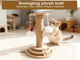 Bestselling Interactive Cat Scratching Post Sisal Scratching Board Rotating Ball Track Feather V1232-MZZ001