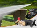 Pressure Pump, 1" Shaft Horizontal Triplex Plunger, 4000 PSI, 4.0GPM, Replacement Power V952-HZQZB4GPM1INPDKZMV0