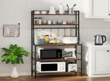 5-Tier Baker's Rack Microwave Stand Storage Shelf 84.5cm V178-66747