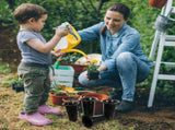 Durable Black Plastic Flower Pots with Drainage Holes for Storage Use V1366-AZ2-W-25159