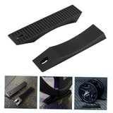 Silicone Barbell Pad Black for Platform Home Fitness 2Pcs V1366-AZ2-W-25412