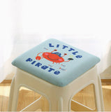 Square bar stool cushion with ties, breathable and non-slip square chair pad, 28*28*3.5 cm memory V1188-MS-205-49
