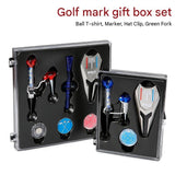 5 piece Golf Accessories Gift Set - Metal Divot Tool with Magnetic Ball Marker, Spirit Level Hat V888-ELOSUNG56182