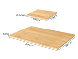 Toque 8 Pcs Natural Bamboo Placemat Coaster Storage Dish KT1015-AU