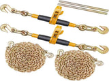 Ratchet Chain Binder 2PCS, 0.9-1.2 cm Heavy Duty Load Binders, with G80 Chains 5443 kg Secure Load V952-DLTJLLJQTYCBBHNAQV0