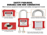 Electrical Lockout Tagout Kit, 47 PCS Safety Loto Kit Includes Padlocks, Hasps, Tags, Nylon Ties, V952-AQSJTZ47JBDGWLU0XV0