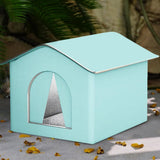 1 Pack Waterproof Insulated Outdoor Cat House for Homeless Cats and Small Animals, 42 x 42 x 42cm, V1188-MS-325-0050