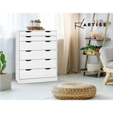 Artiss 6 Chest of Drawers - MYLA White FURNI-G-DT-4D2-WH-AB