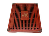 Chinese Style Kongfu Tea Tray Wooden Teaboard Drainage Water Storage Serving Tray Orchid Pattern V1294-YM0703-3118230040312