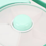 Snack Rotating Container with Lid Sealed Plastic Rotating Snack Storage Box for Outdoor Mint Green V1294-YM0901-3118240200711