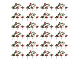 Artificial Flowers Red Berries Pine Cones for Gift Package Plastic Dried Flower Card Accessory for V1294-YM0901-3115240080312