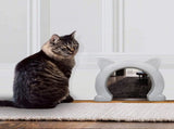 Cat Door for Interior Door,Hidden Pet Litter BoxPet Door for Cats up to 25 lbs Pet Box,Pass Through V1366-AZ2-W-04171