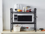 CARLA HOME 3-Tier Microwave Oven Rack with Adjustable Metal Kitchen Shelf Stand for Countertop LSB-36248