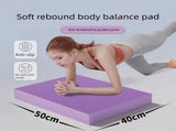 Purple 4cm Thick Balance Pad - Non-Slip High Density Foam Exercise Mat for Plank Push Up Knee V888-ELOSUNG51128