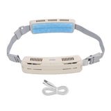 Wearable Waist Fan Hands Free Strong Wind Cooling Rechargeable Adjustable Belt for Travel Camping V1294-YM0901-3113240251412