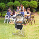 Portable Charcoal Propane Gas Grills with Cover and Cart, Heavy Duty Stainless Steel BBQ V952-TCYXLYC1834505GFZV0