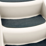 Furtastic 38cm Foldable Dog Cat Pet Stairs Ramp - White PTS-EJE-434-WH
