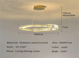 BAMDECOR C3318/1 Modern Crystal Chandeliers Lighting Contemporary Round Chandelier Lighting V255-BAM-C3318-1-60