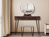 Levede Dressing Table LED Light Strip Brown VM1024-BR