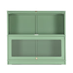 ArtissIn Buffet Sideboard Cupboard Cabinet Storage Mesh Doors Metal Green ELIA AI-SIDE-M-5D-02-GN-AB