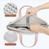 Ultra-Thin Macbook Laptop Messenger Bag - Khaki & Gray Power Bag 13.3-14 Inches PRL-6034943060DBT