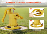 Well Hand Pitcher Pump, 25 ft Maximum Lift, Antique Cast Iron Manual Hand Water Pump, NPT 1-1/4 in V952-SDYSBBTZTHS08KJEY001V0