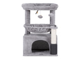 i.Pet Cat Tree Tower 82cm Scratching Post Furniture Scratcher House Light Grey PET-CAT-S82-LTGR
