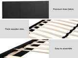 Artiss BedStory Double Bed Frame Mattress Set Platform Upholstered Hybrid Pocket Coil BFRAME-SET-NEO-PC-34-D