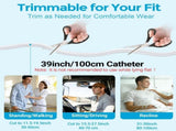 Men's Wearable Urinal System for Elderly Men Age 80 - Portable Silicone Urine Collector with V1192-AZ-W-28224