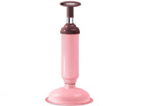 Pink High-Pressure Toilet Plunger with Vacuum Seal Powerful Drain Unclogger for Toilets, Sinks & V888-ELOSUNG43799