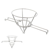 Sturdy Oil Filter Stand, 304 Stainless Steel Fryer Oil Strainer, Foldable Arms for Deep Fryers, V1192-AZ-W-24368