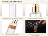6PCS Cocktail Atomizer Spray Bottle Set with Filling Tools and Labels, Glass Atomizer Spray Bottle, V1192-AZ-W-18375