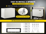 NEMA Steel Enclosure, 16 x 16 x 8'' NEMA 4X Steel Electrical Box, IP66 Waterproof & Dustproof, V952-DQXJSTCFS40X40X20V0
