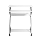 Artiss Computer Desk Keyboard Tray Shelf White 60CM MET-DESK-105-WH