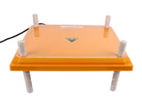 Chicks Brooder Heater with Dustproof Plate Yellow 12.1x12.1in Adjustable Height Angle Chick Brooder V1294-YM0901-3111230247213
